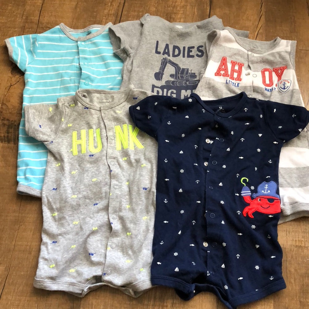 ‼️Reduced ‼️ 5pc romper bundle 12 months